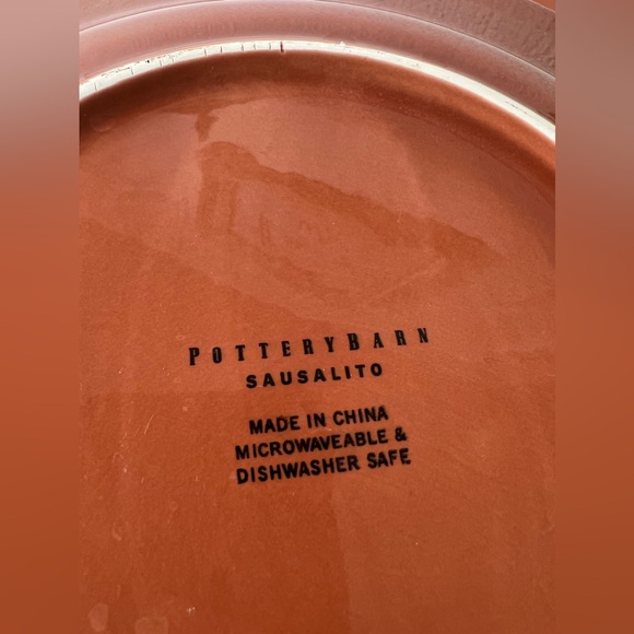 2 Pottery Barn Sausalito 12” Replacement Dinner Plate Dish Spice Terracotta Lot - Picture 2 of 6